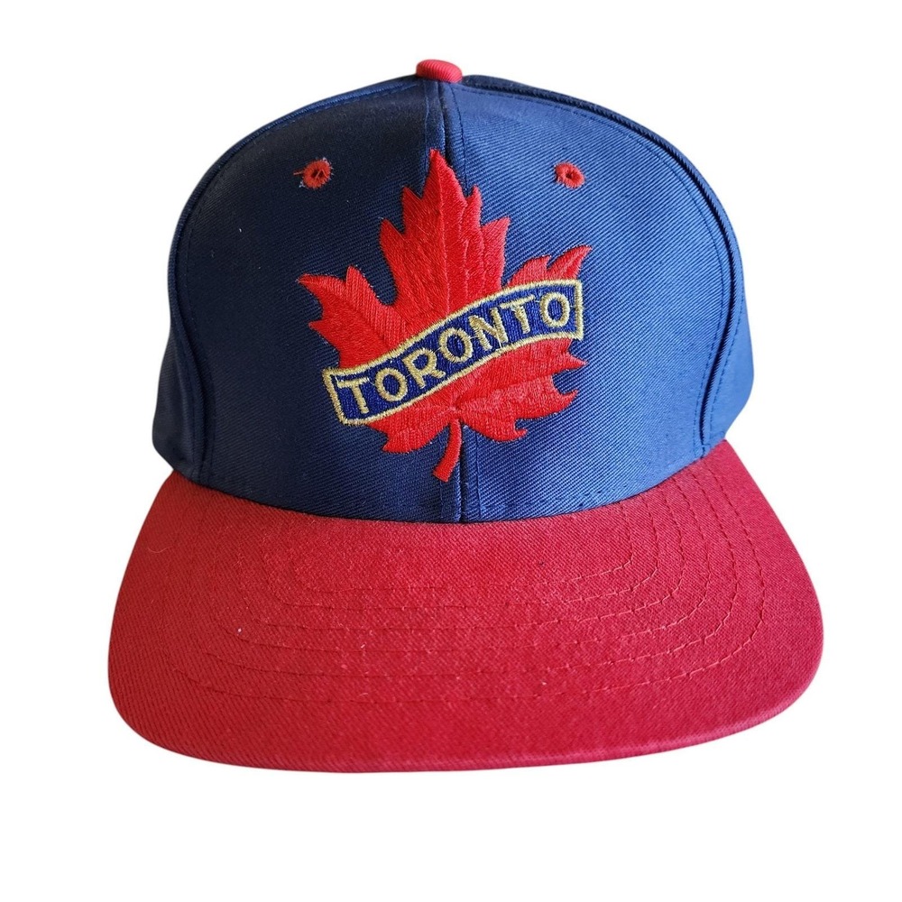 Vintage Toronto Canada Maple Leaf Embroidered Strapback Hat Royal Specialty